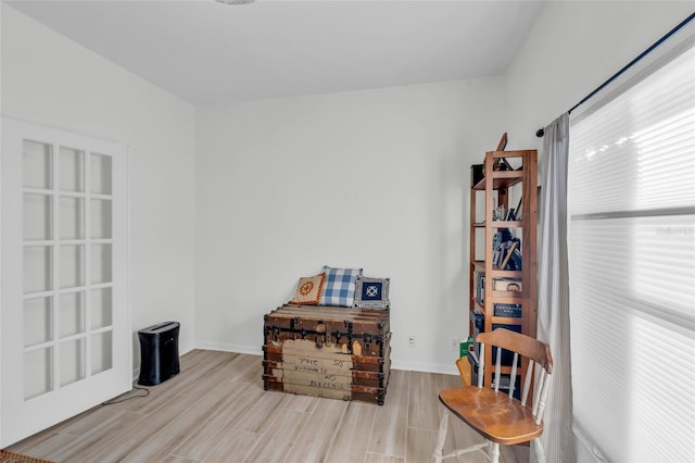 interior space featuring light hardwood / wood-style flooring