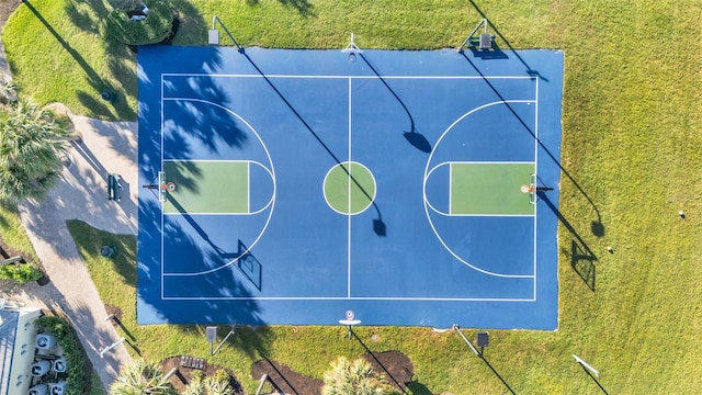 view of basketball court