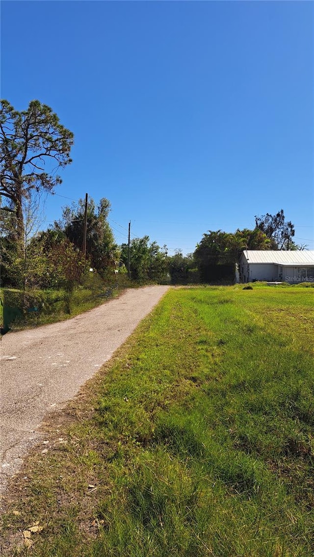 view of road