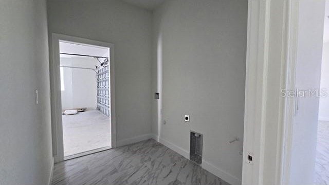 laundry area featuring electric dryer hookup