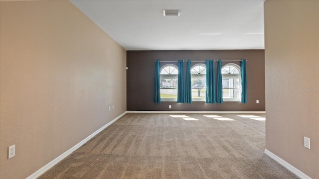 view of carpeted empty room