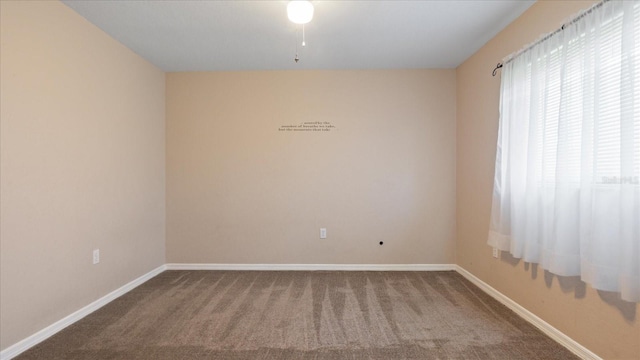 unfurnished room featuring carpet floors