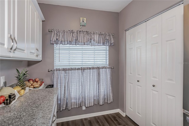 interior space with hardwood / wood-style flooring