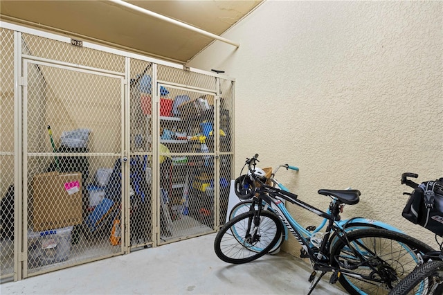 view of storage room