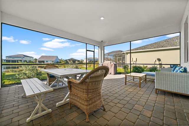 view of sunroom / solarium