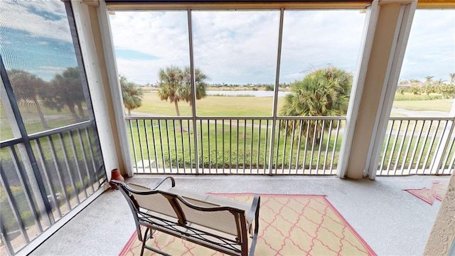 view of sunroom / solarium