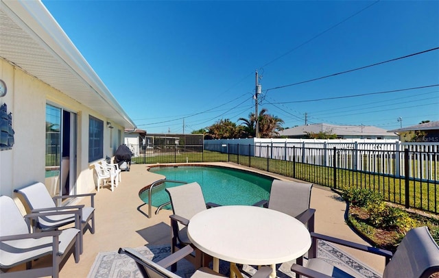 view of pool with a patio