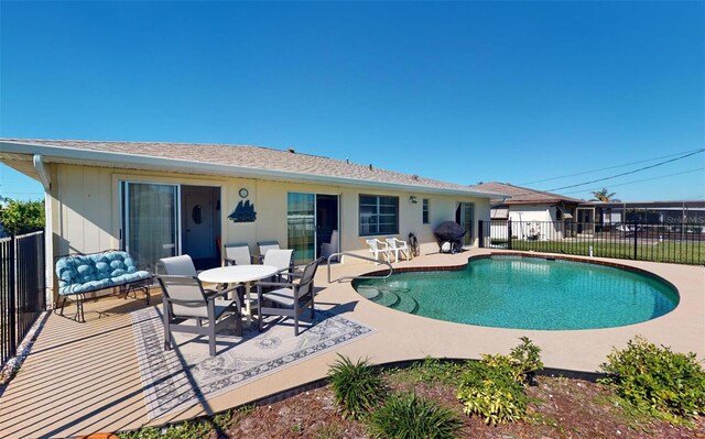 view of pool with a patio area