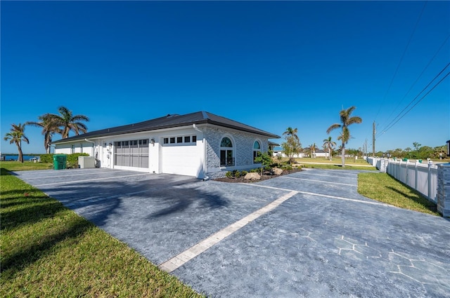 view of home's exterior featuring a garage