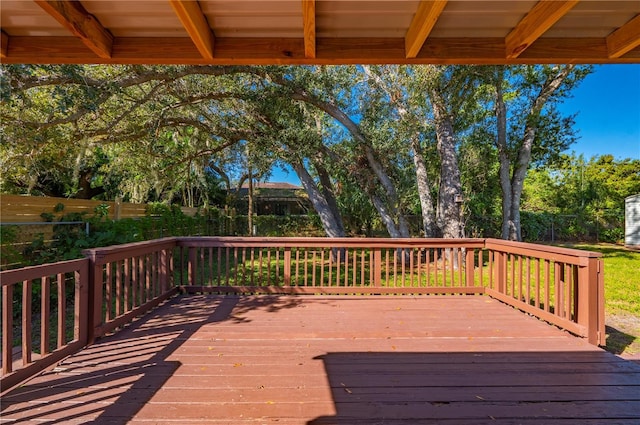 view of wooden terrace