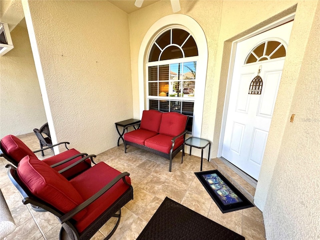 view of patio with outdoor lounge area