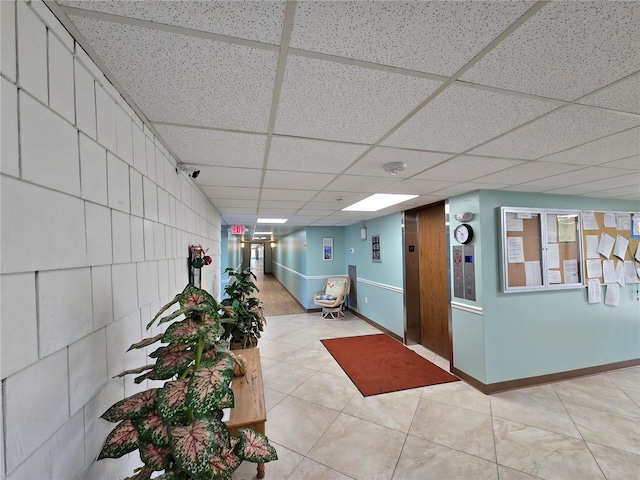 21260 Brinson Ave Unit 307, Port Charlotte, FL 33952 - building lobby featuring a paneled ceiling and a security system