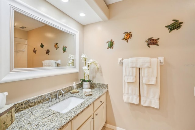 bathroom featuring vanity