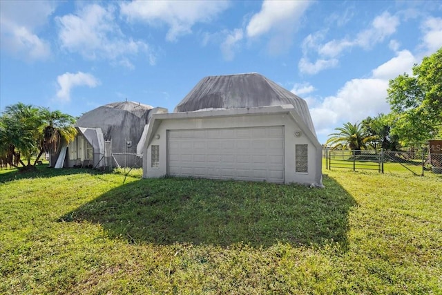 exterior space with a lawn