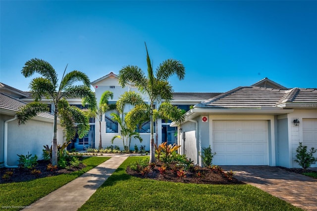 ranch-style home featuring a garage