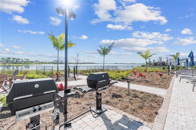 view of home's community featuring a water view