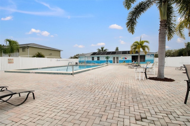 view of pool with a patio