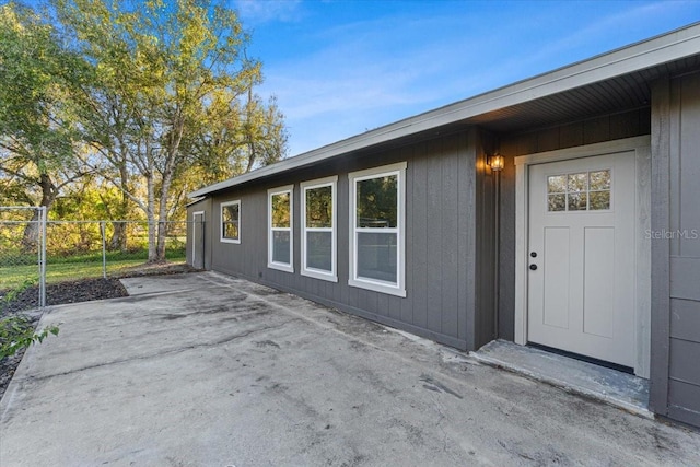 exterior space with a patio