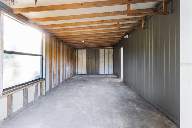 miscellaneous room with concrete flooring