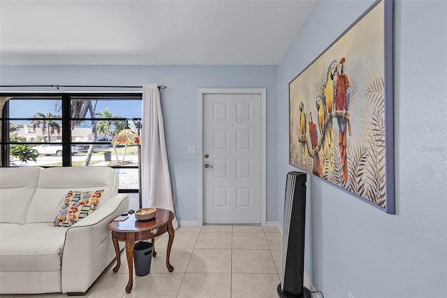 view of tiled foyer