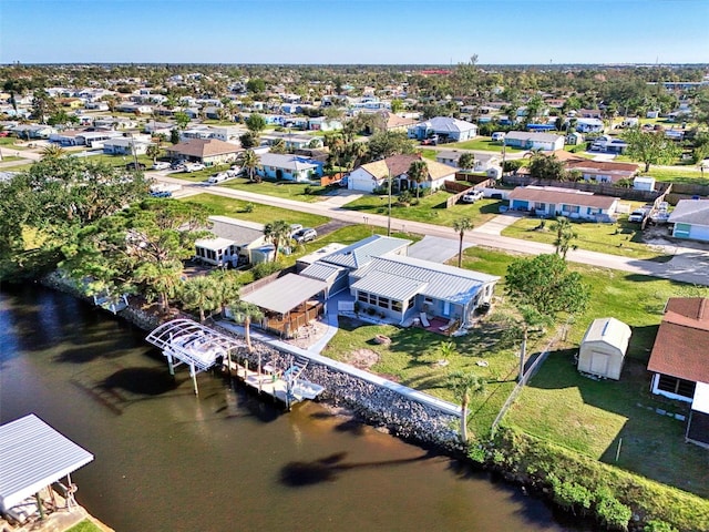 824 E 6th St, Englewood, FL 34223 - aerial view of residential area featuring a large body of water