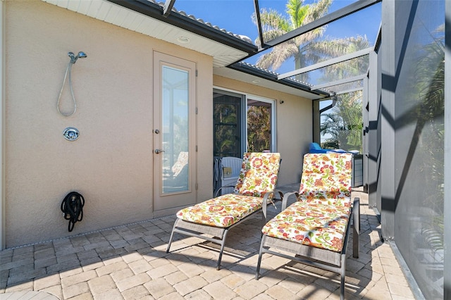 view of sunroom