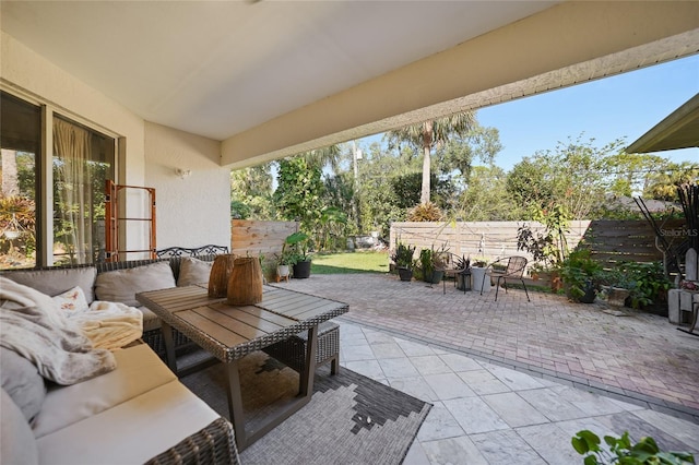 17080 Kellog Ave, Port Charlotte, FL 33954 - view of patio featuring outdoor dining space and an outdoor hangout area