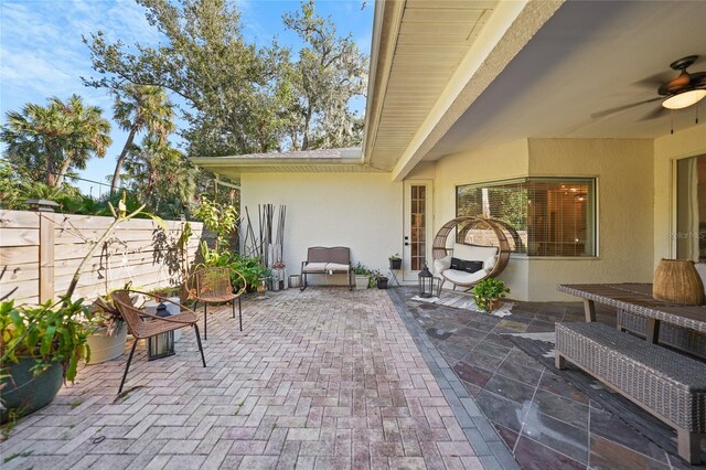 17080 Kellog Ave, Port Charlotte, FL 33954 - view of patio with ceiling fan