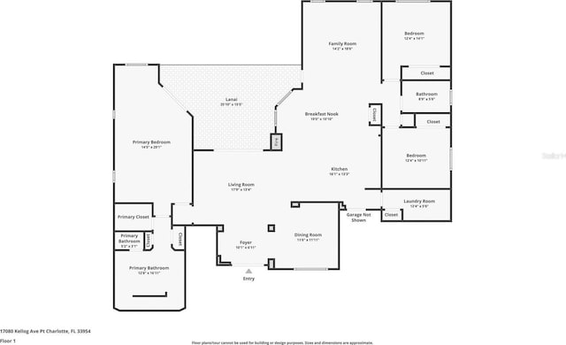 17080 Kellog Ave, Port Charlotte, FL 33954 - property floor plan