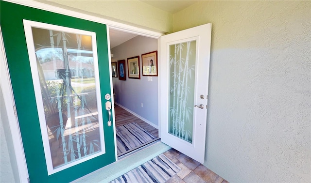 view of doorway to outside