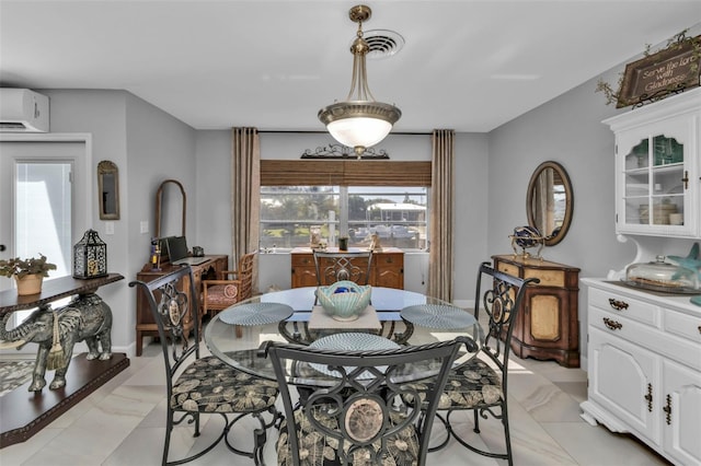 dining area with a wall unit AC