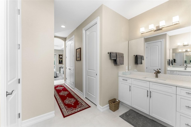 bathroom featuring vanity