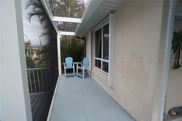 view of balcony