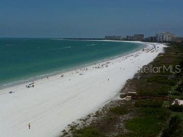 water view featuring a beach view