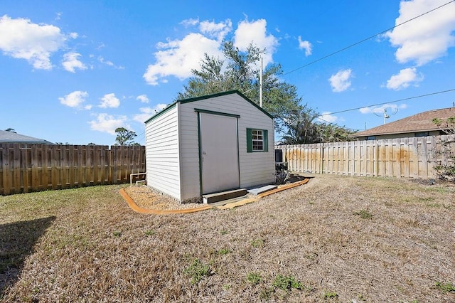 view of outdoor structure