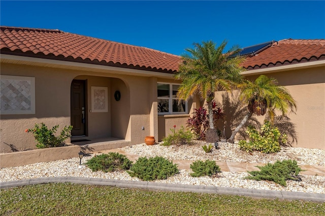 view of mediterranean / spanish house