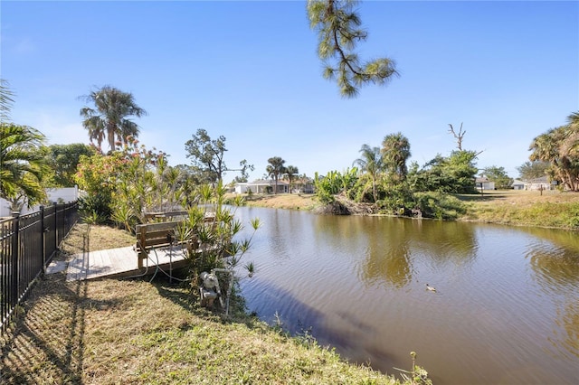 view of water feature