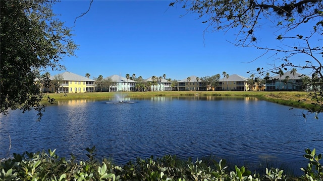 view of water feature