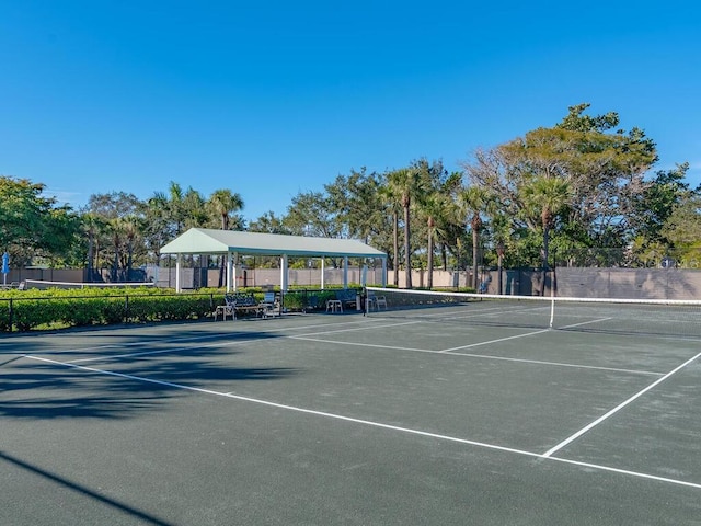 view of tennis court