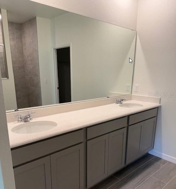 bathroom featuring vanity