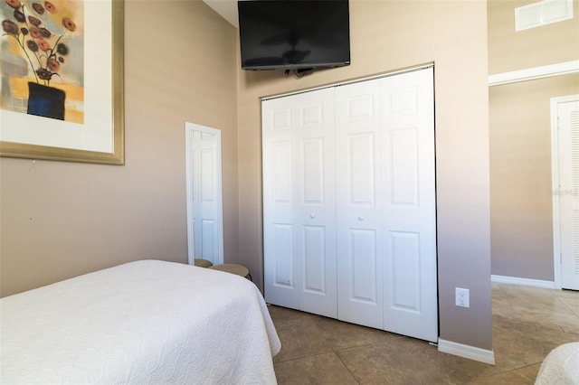 view of tiled bedroom