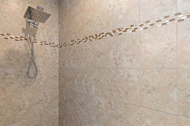 details with tiled shower