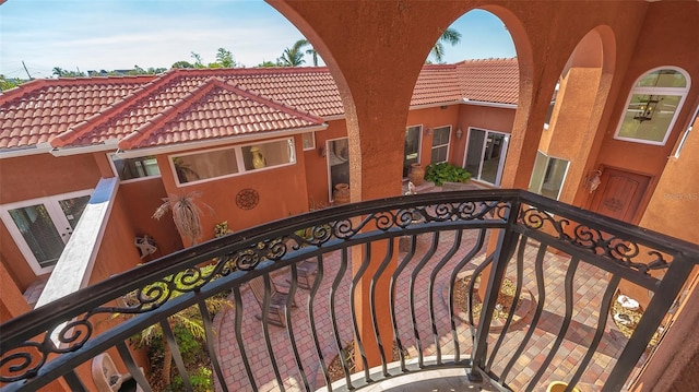 view of balcony