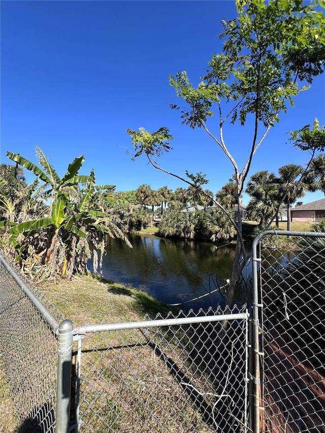 1196 Hinton St, Port Charlotte, FL 33952 - water view with a gate