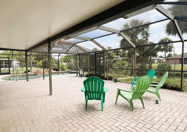 1196 Hinton St, Port Charlotte, FL 33952 - view of patio featuring a lanai