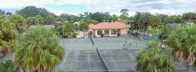 view of tennis court