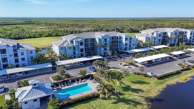 birds eye view of property