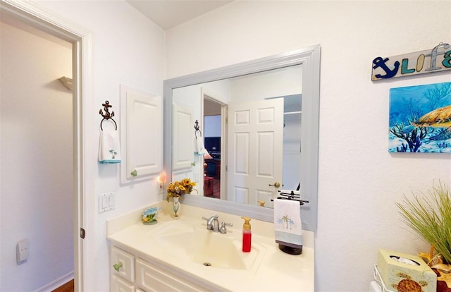 bathroom featuring vanity