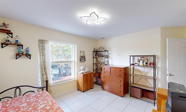 view of tiled bedroom