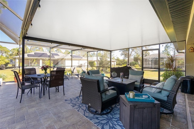 view of sunroom / solarium